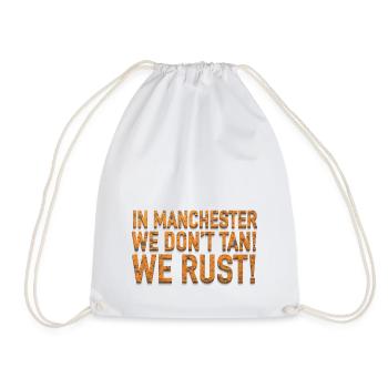WE RUST! - Drawstring Bag - white - Front