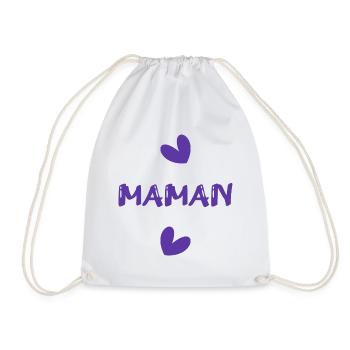 BONNE FÊTE MAMAN. MAMAN. FÊTE DES MÈRES. FÊTE - Sac de sport léger - blanc - Devant