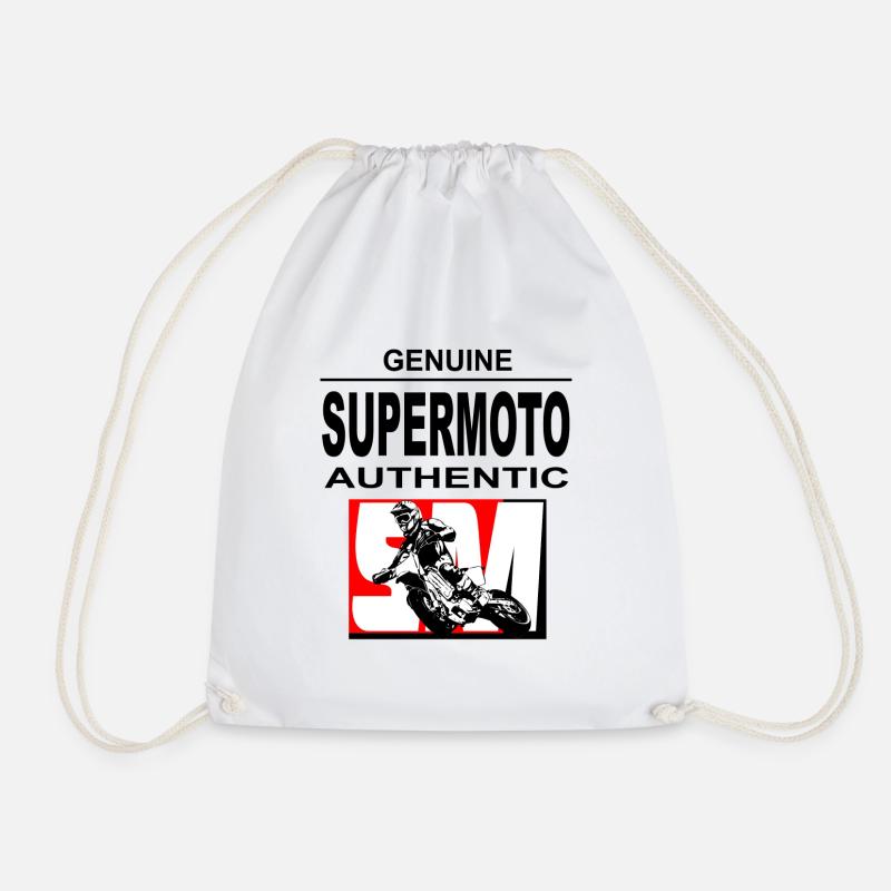 Supermoto - Turnbeutel - Weiß