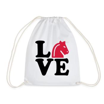 chess - Drawstring Bag - white - Front