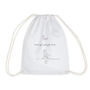 LOOK UP AND GET LOST - Drawstring Bag - white - Front