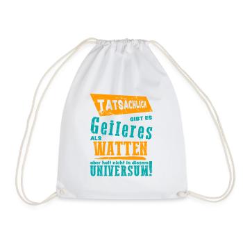 I LOVE WATTEN Watteln Wattlung Cartes - Sac de sport léger - blanc - Devant