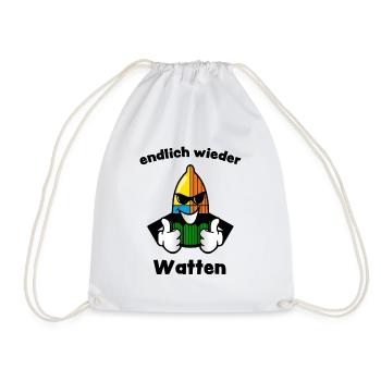 WATTEN Watteln Wattlung Jeu de cartes Carte - Sac de sport léger - blanc - Devant