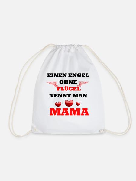 Mama Spruch Design - Turnbeutel - Weiß