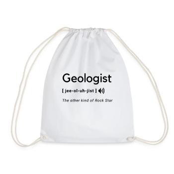 Géologue drôle disant design - Sac de sport léger - blanc - Devant