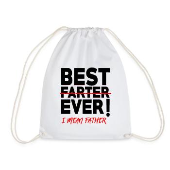Funny Father Gift for Father Best Father Ever fun - Sac de sport léger - blanc - Devant