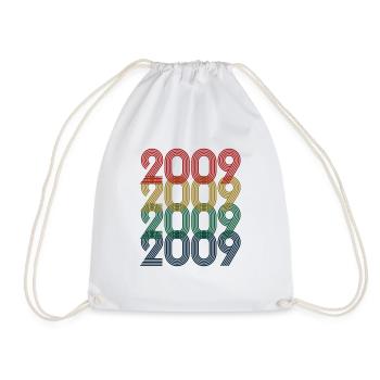 Cool Retro 2009, 14 Jahre alt, 14. Geburtstag Teens - Turnbeutel - Weiß - Vorne