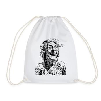 T-shirt Rocking Wisdom – Musique pour joie de vivre! - Sac de sport léger - blanc - Devant