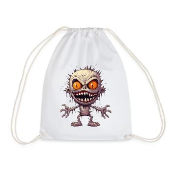 Halloween Monster Mummy Costume d’horreur effrayant - Sac de sport léger - blanc - Devant