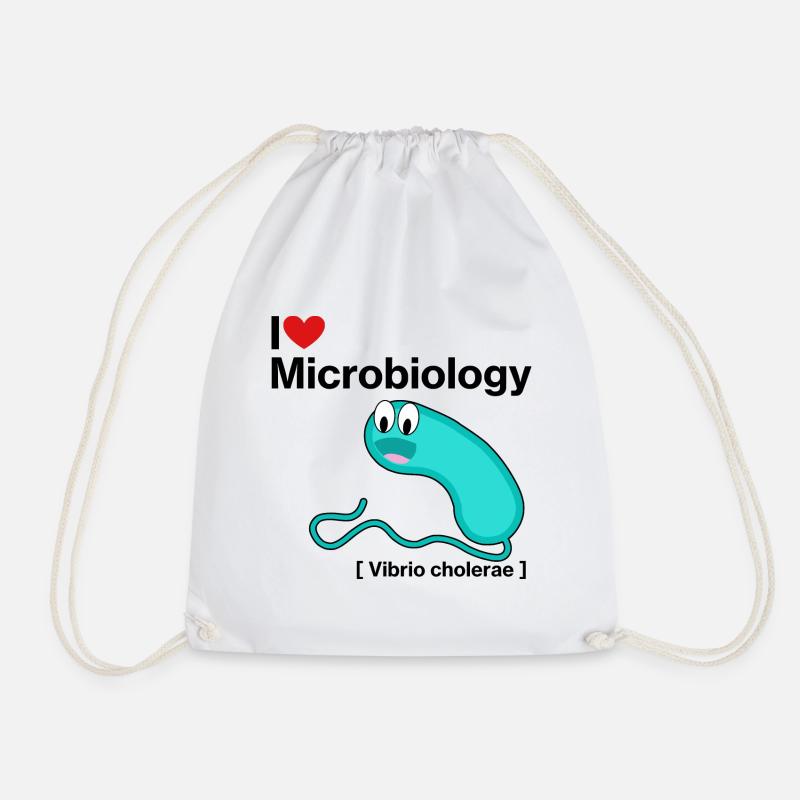I Love Microbiology - Turnbeutel - Weiß