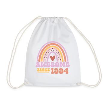 Great since 1994 Retro Vintage Birthday - Drawstring Bag - white - Front
