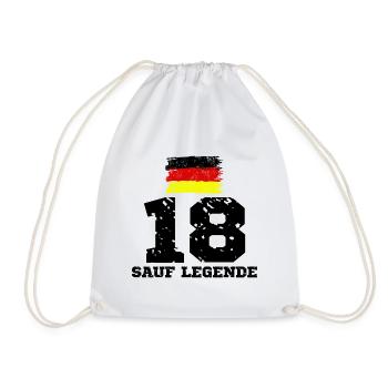 Deutschland Sauf Trikot Mallorca Party Legende - Turnbeutel - Weiß - Vorne
