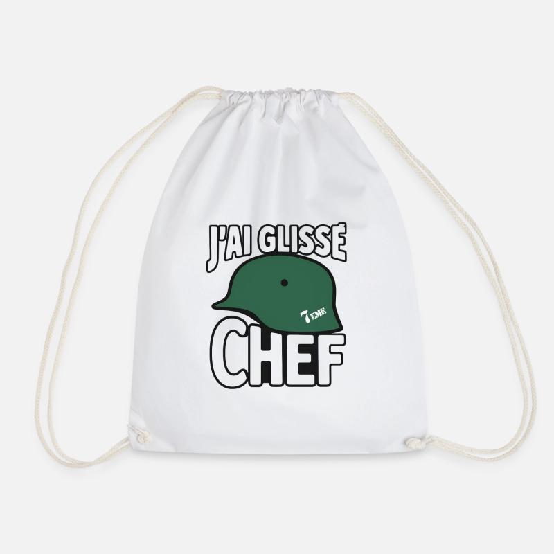 j’ai Glissé chef - Sac de sport léger - blanc