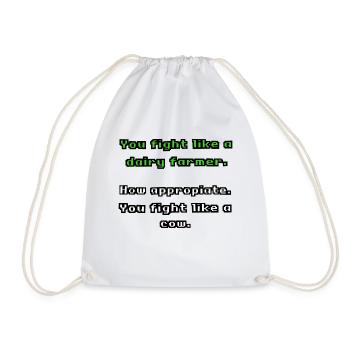 Dairy Farmer 3 - Drawstring Bag - white - Front