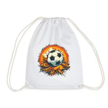 Soccer Ball - Drawstring Bag - white - Front