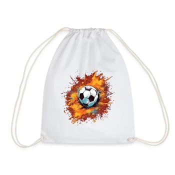 Soccer Ball - Drawstring Bag - white - Front