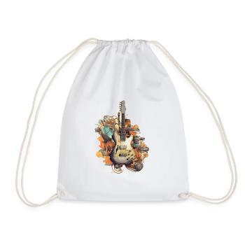 Music Instruments - Drawstring Bag - white - Front