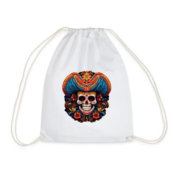 Cinco de Mayo Skull - Turnbeutel - Weiß - Vorne