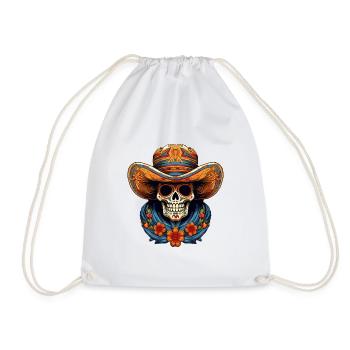 Cinco de Mayo Skull - Turnbeutel - Weiß - Vorne