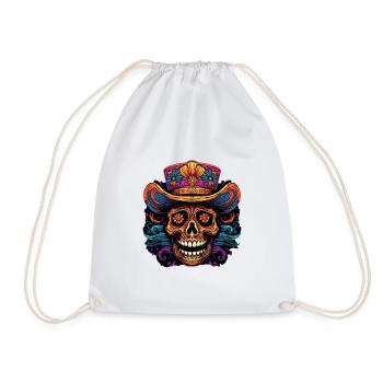 Cinco de Mayo Skull - Turnbeutel - Weiß - Vorne
