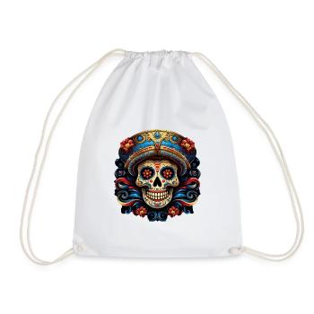 Cinco de Mayo Skull - Turnbeutel - Weiß - Vorne