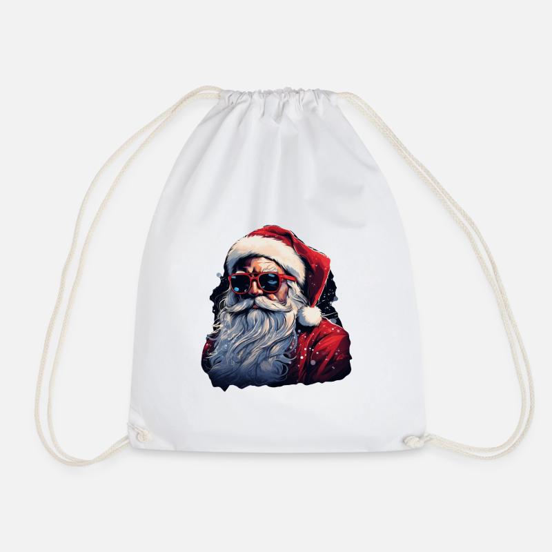 Weihnachtsmann - Turnbeutel - Weiß