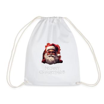 Santa Claus - Marry Christmas - Drawstring Bag - white - Front