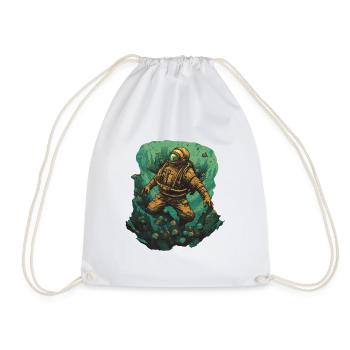 Plongeur - Sac de sport léger - blanc - Devant