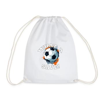 Balle de football - Quelle sauvegarde! - Sac de sport léger - blanc - Devant