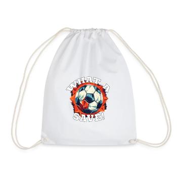 Balle de football - Quelle sauvegarde! - Sac de sport léger - blanc - Devant