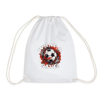 Balle de football - Quelle sauvegarde! - Sac de sport léger - blanc - Devant