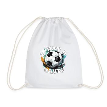 Balle de football - Quelle sauvegarde! - Sac de sport léger - blanc - Devant