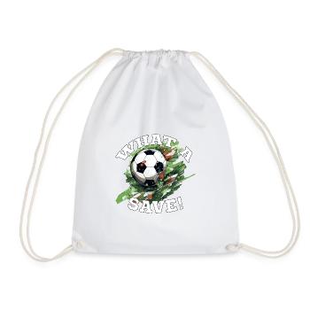 Balle de football - Quelle sauvegarde! - Sac de sport léger - blanc - Devant