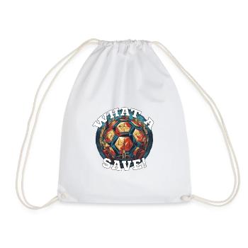 Balle de football - Quelle sauvegarde! - Sac de sport léger - blanc - Devant