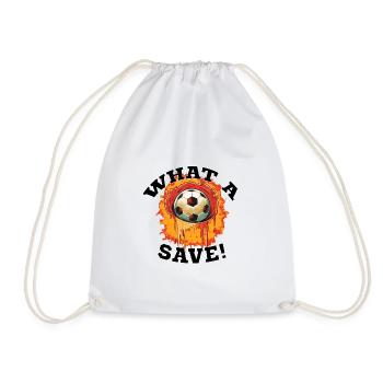 Balle de football - Quelle sauvegarde! - Sac de sport léger - blanc - Devant