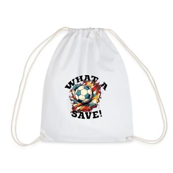 Balle de football - Quelle sauvegarde! - Sac de sport léger - blanc - Devant