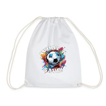 Fußball ball - What a Save! - Turnbeutel - Weiß - Vorne