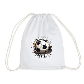 Balle de football - Quelle sauvegarde! - Sac de sport léger - blanc - Devant