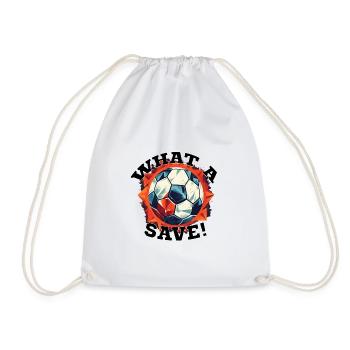 Balle de football - Quelle sauvegarde! - Sac de sport léger - blanc - Devant