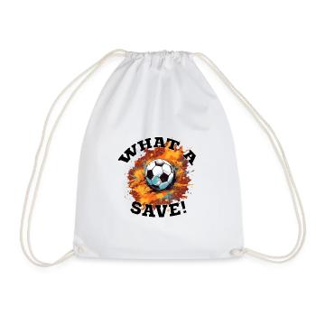 Balle de football - Quelle sauvegarde! - Sac de sport léger - blanc - Devant