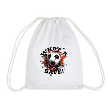 Ballon de football - Quelle économie ! - Sac de sport léger - blanc - Devant