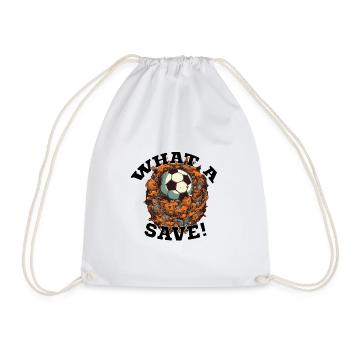Balle de football - Quelle sauvegarde! - Sac de sport léger - blanc - Devant