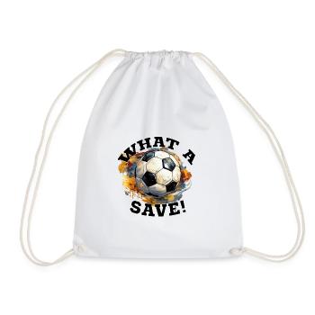 Ballon de football - Quelle économie ! - Sac de sport léger - blanc - Devant