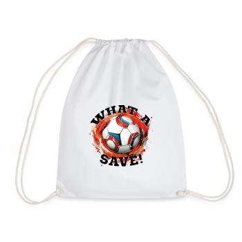 Balle de football - Quelle sauvegarde! - Sac de sport léger - blanc - Devant