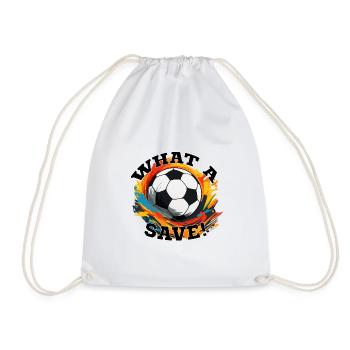Ballon de football - Quelle économie ! - Sac de sport léger - blanc - Devant