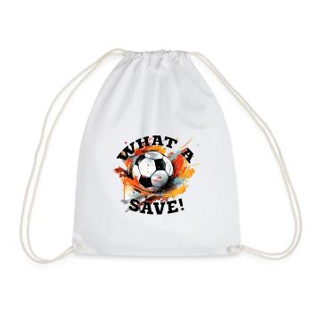 Balle de football - Quelle sauvegarde! - Sac de sport léger - blanc - Devant