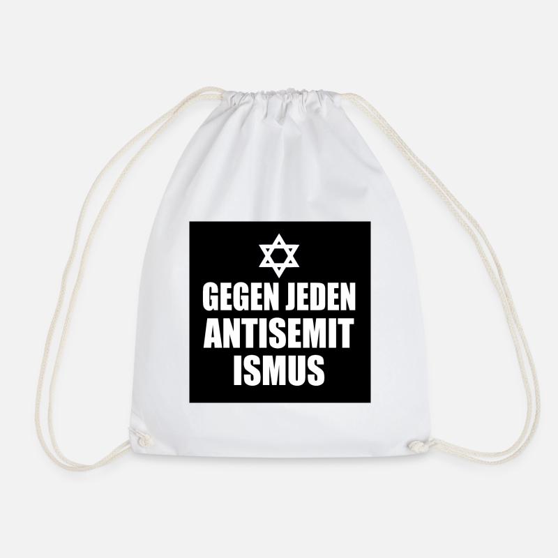 Gegen jeden antisemitismus - Turnbeutel - Weiß