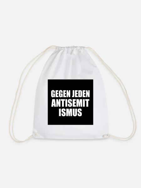 Gegen jeden antisemitismus - Turnbeutel - Weiß