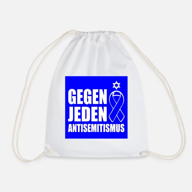 Gegen jeden antisemitismus - Turnbeutel - Weiß
