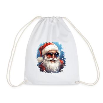 Santa Claus - illustration - Drawstring Bag - white - Front